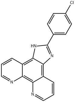 2-(4-chlorophenyl)iMidazole[4,5f][1,10]phenanthroline Struktur
