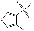 3-Furansulfonyl chloride, 4-methyl- 化学構造式