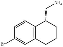 1-Naphthalenemethanamine, 6-bromo-1,2,3,4-tetrahydro-, (1R)- Structure