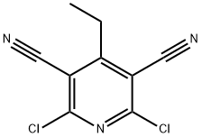 2,6-dichloro-4-ethylpyridine-3,5-dicarbonitrile Structure