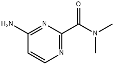 2-Pyrimidinecarboxamide, 4-amino-N,N-dimethyl- Structure
