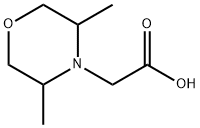4-Morpholineacetic acid, 3,5-dimethyl- Structure