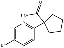 1852365-14-0 Cyclopentanecarboxylic acid, 1-(5-bromo-2-pyridinyl)-