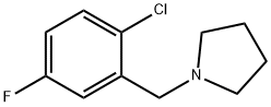 Pyrrolidine, 1-[(2-chloro-5-fluorophenyl)methyl]- Structure