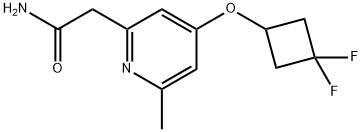 2-Pyridineacetamide, 4-[(3,3-difluorocyclobutyl)oxy]-6-methyl-|