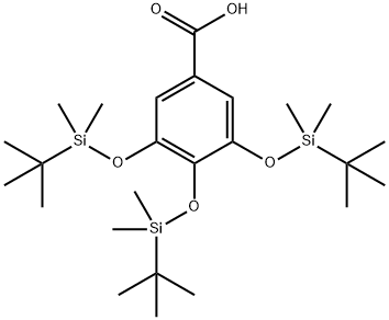 Benzoic acid, 3,4,5-tris[[(1,1-dimethylethyl)dimethylsilyl]oxy]-,185462-51-5,结构式