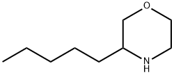 Morpholine, 3-pentyl- 化学構造式