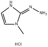 2-hydrazinyl-1-methyl-1H-imidazole trihydrochloride 化学構造式