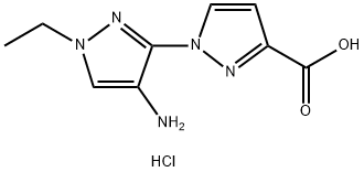 4'-amino-1'-ethyl-1'H-1,3'-bipyrazole-3-carboxylic acid Structure