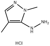 5-hydrazino-1,4-dimethyl-1H-pyrazole 化学構造式