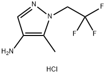 5-methyl-1-(2,2,2-trifluoroethyl)-1H-pyrazol-4-amine 化学構造式