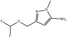 3-[(difluoromethoxy)methyl]-1-methyl-1H-pyrazol-5-amine Structure