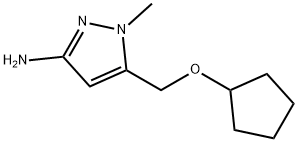 5-[(cyclopentyloxy)methyl]-1-methyl-1H-pyrazol-3-amine Struktur