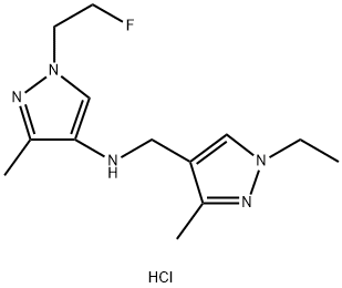 N-[(1-ethyl-3-methyl-1H-pyrazol-4-yl)methyl]-1-(2-fluoroethyl)-3-methyl-1H-pyrazol-4-amine|