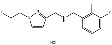 1-(2,3-difluorophenyl)-N-{[1-(2-fluoroethyl)-1H-pyrazol-3-yl]methyl}methanamine Structure