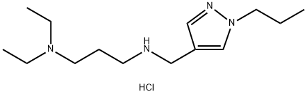 N,N-diethyl-N'-[(1-propyl-1H-pyrazol-4-yl)methyl]propane-1,3-diamine Structure