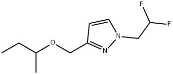 3-(sec-butoxymethyl)-1-(2,2-difluoroethyl)-1H-pyrazole Struktur