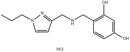 4-({[(1-propyl-1H-pyrazol-3-yl)methyl]amino}methyl)benzene-1,3-diol,1855941-06-8,结构式