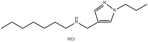 heptyl[(1-propyl-1H-pyrazol-4-yl)methyl]amine,1855941-40-0,结构式