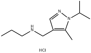 (1-isopropyl-5-methyl-1H-pyrazol-4-yl)methyl]propylamine Structure