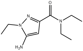 5-amino-N,N,1-triethyl-1H-pyrazole-3-carboxamide 化学構造式