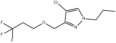 4-chloro-1-propyl-3-[(3,3,3-trifluoropropoxy)methyl]-1H-pyrazole,1855949-11-9,结构式