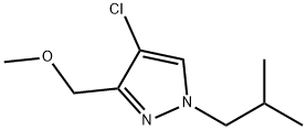 4-chloro-1-isobutyl-3-(methoxymethyl)-1H-pyrazole 结构式