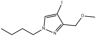 1-butyl-4-iodo-3-(methoxymethyl)-1H-pyrazole Structure