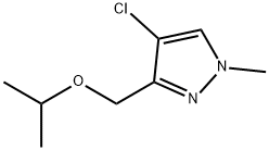4-chloro-3-(isopropoxymethyl)-1-methyl-1H-pyrazole 结构式