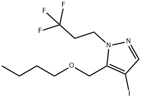 5-(butoxymethyl)-4-iodo-1-(3,3,3-trifluoropropyl)-1H-pyrazole Structure