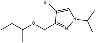 4-bromo-3-(sec-butoxymethyl)-1-isopropyl-1H-pyrazole Structure