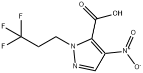 4-nitro-1-(3,3,3-trifluoropropyl)-1H-pyrazole-5-carboxylic acid Structure