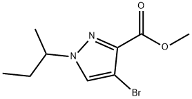 methyl 4-bromo-1-sec-butyl-1H-pyrazole-3-carboxylate Struktur