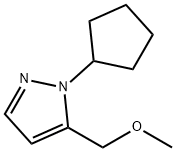 1-cyclopentyl-5-(methoxymethyl)-1H-pyrazole 化学構造式