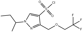 1-sec-butyl-3-[(2,2,2-trifluoroethoxy)methyl]-1H-pyrazole-4-sulfonyl chloride Structure