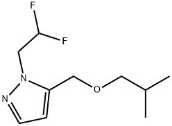 1-(2,2-difluoroethyl)-5-(isobutoxymethyl)-1H-pyrazole 结构式