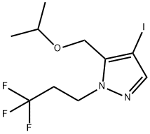 4-iodo-5-(isopropoxymethyl)-1-(3,3,3-trifluoropropyl)-1H-pyrazole Structure