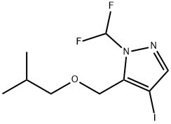 1-(difluoromethyl)-4-iodo-5-(isobutoxymethyl)-1H-pyrazole Structure