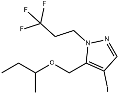 5-(sec-butoxymethyl)-4-iodo-1-(3,3,3-trifluoropropyl)-1H-pyrazole Struktur