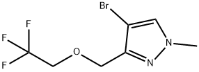 4-bromo-1-methyl-3-[(2,2,2-trifluoroethoxy)methyl]-1H-pyrazole Structure