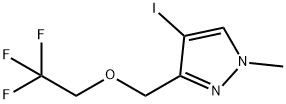 4-iodo-1-methyl-3-[(2,2,2-trifluoroethoxy)methyl]-1H-pyrazole Structure