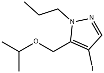4-iodo-5-(isopropoxymethyl)-1-propyl-1H-pyrazole Structure