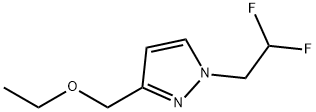 1-(2,2-difluoroethyl)-3-(ethoxymethyl)-1H-pyrazole Structure