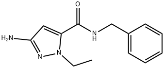 3-amino-N-benzyl-1-ethyl-1H-pyrazole-5-carboxamide,1856032-70-6,结构式