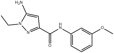 5-amino-1-ethyl-N-(3-methoxyphenyl)-1H-pyrazole-3-carboxamide Structure