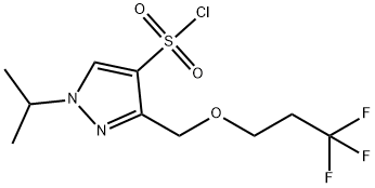 1-isopropyl-3-[(3,3,3-trifluoropropoxy)methyl]-1H-pyrazole-4-sulfonyl chloride|