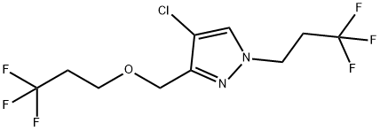 4-chloro-3-[(3,3,3-trifluoropropoxy)methyl]-1-(3,3,3-trifluoropropyl)-1H-pyrazole Structure