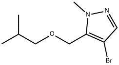 4-bromo-5-(isobutoxymethyl)-1-methyl-1H-pyrazole Structure