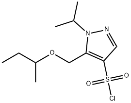 5-(sec-butoxymethyl)-1-isopropyl-1H-pyrazole-4-sulfonyl chloride Structure