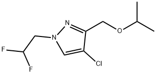 4-chloro-1-(2,2-difluoroethyl)-3-(isopropoxymethyl)-1H-pyrazole Structure